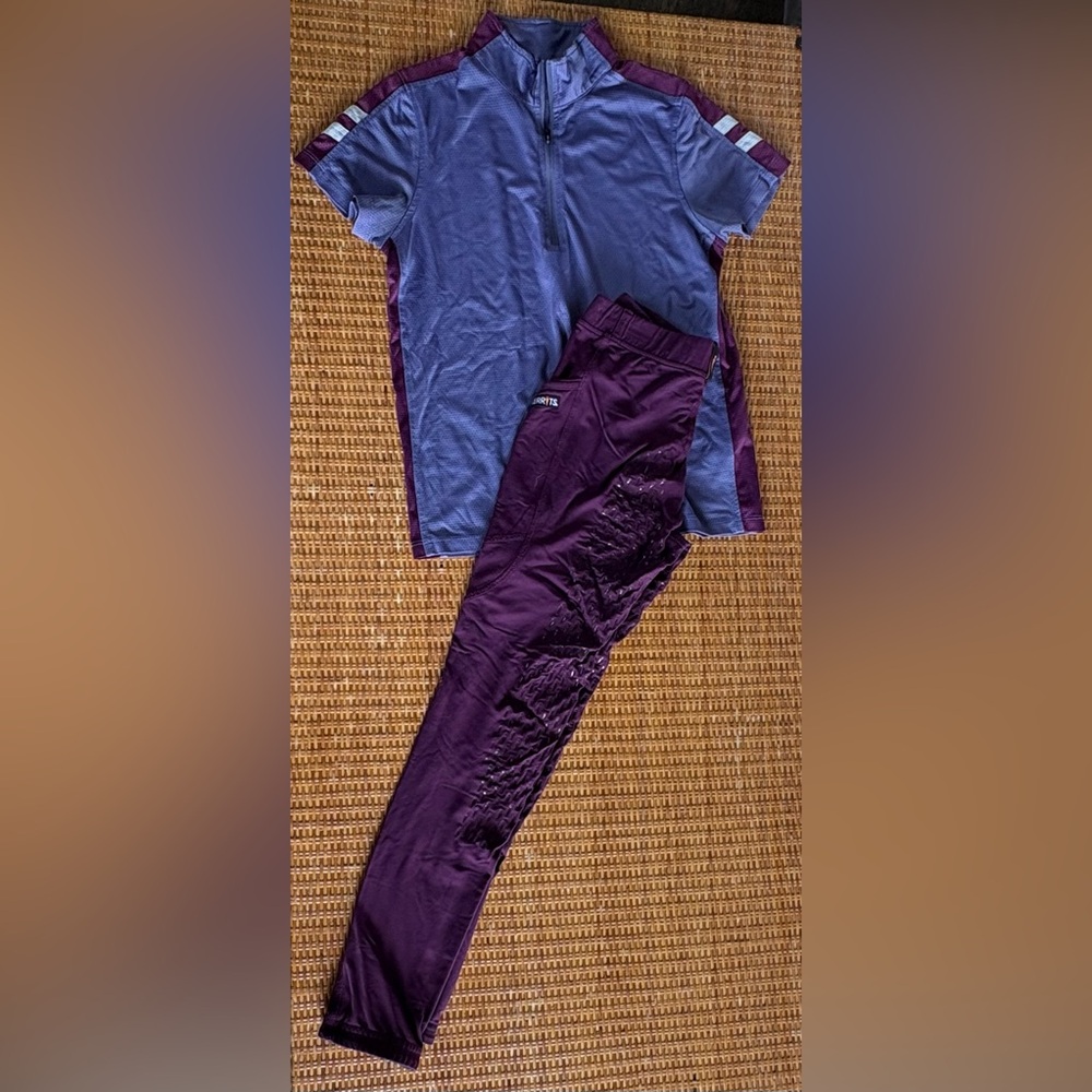 Kerrits Kids Purple Equestrian Outfit